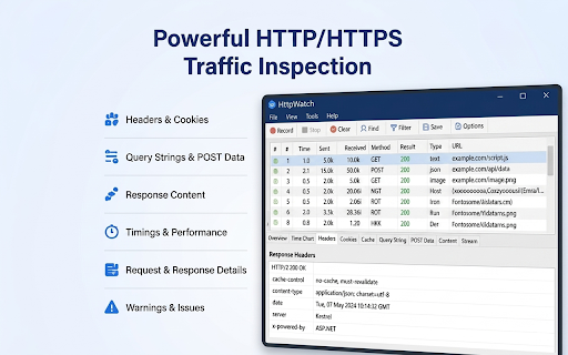 HttpWatch: HTTP Debugger screenshot