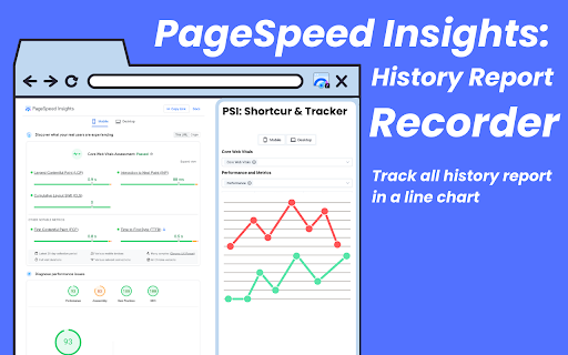 PageSpeed Insights Shortcut & History Report Recorder screenshot