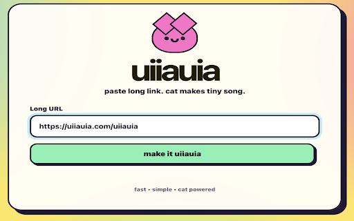 UIIAUIA Link Shortener + Tracker screenshot