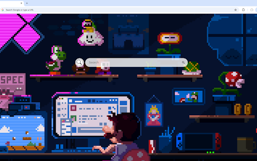 Super Mario Pixel Live Wallpaper screenshot
