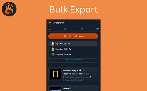XExporter - Export Twitter Followers screenshot