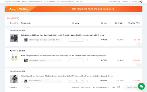 Công cụ mua hàng Buyvina.net screenshot