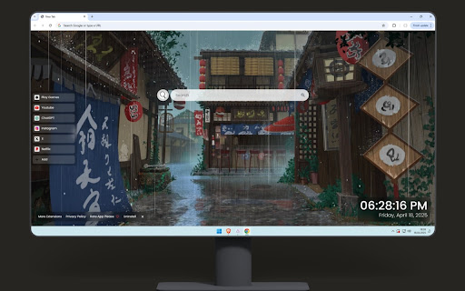 Anime Rain Live Wallpaper screenshot