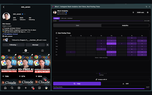 IShort - Instagram Downloader, Reel Transcript & Data Analytics screenshot