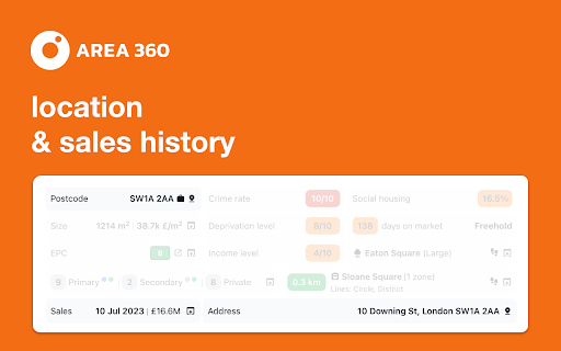 Area360 - Property Data screenshot