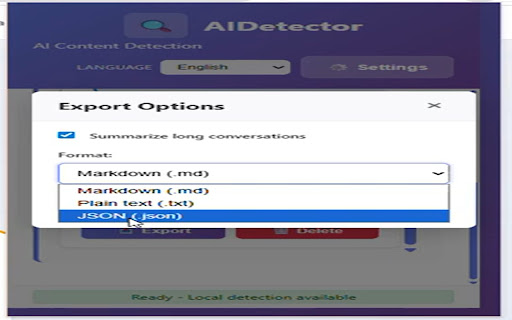 AIDetector - AI Content Detection screenshot