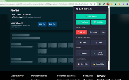 Quick SEO Tools - Bulk URLs, JS & More screenshot