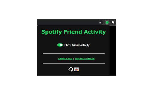 Spotify Friend Activity screenshot