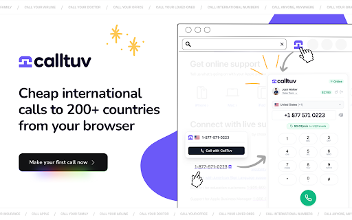 CallTuv – Click-to-Call from Your Browser screenshot