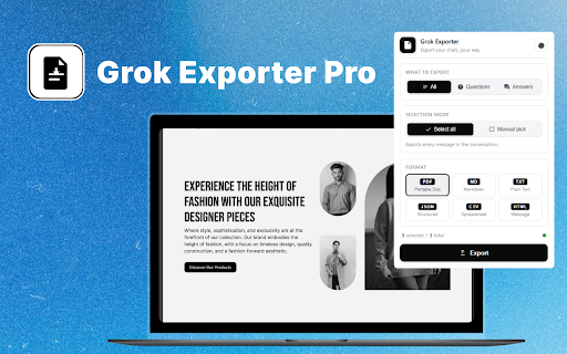 Grok Exporter Pro screenshot