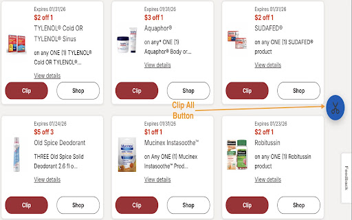 Grocery Coupon Clipper - Kroger, Walgreens, CVS Coupons screenshot