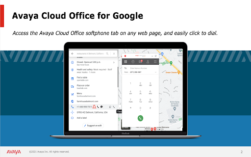 Avaya Cloud Office for Google screenshot