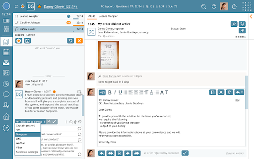 Agent Desktop Chrome Extension screenshot