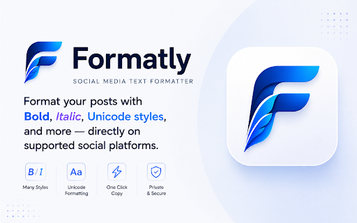 Formatly — Social Media Text Formatter screenshot