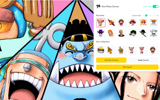 One Piece Cursor ★ Custom Cursor for Chrome™ screenshot