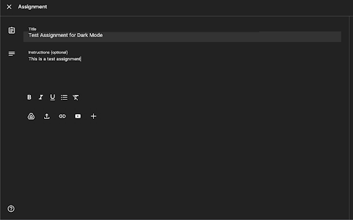 Darkmode for Classroom screenshot