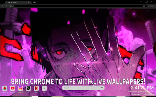 Yuta Okkotsu Curse Spirit Live Wallpaper screenshot