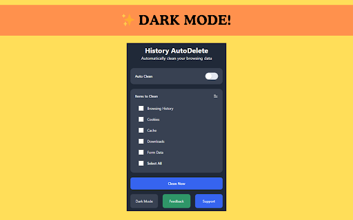 History AutoDelete - Tabbee screenshot