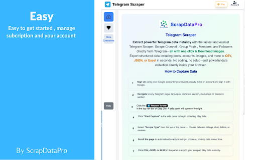 Telegram Scraper : Export posts, members , and channels screenshot