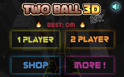 Two Ball 3D Dark Game screenshot
