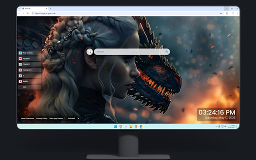 Daenerys and Dragon Game of Thrones Live Wallpaper screenshot