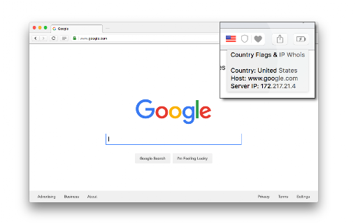 Country Flags & IP Whois screenshot