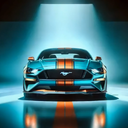 Mustang Blue Live Wallpaper icon