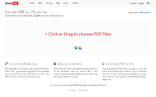 PDF to JPG screenshot