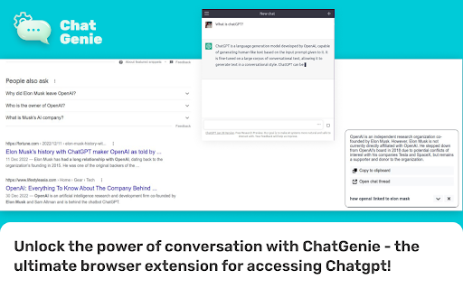 ChatGenie for Chatgpt screenshot
