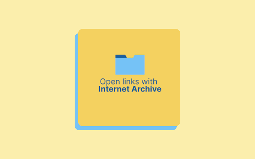 Open with Internet Archive screenshot