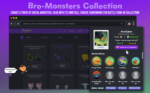 Bro-Mon 🐾 Browser Monsters - Web Surf Game screenshot
