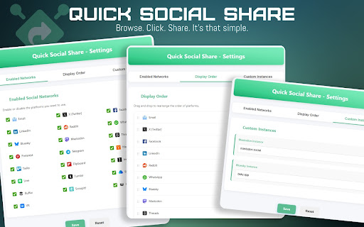 Quick Social Share screenshot