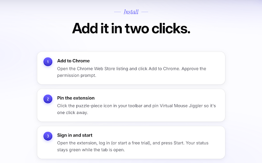 Virtual Mouse Jiggler screenshot