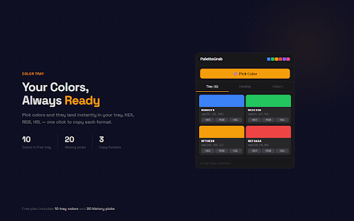 PaletteGrab — Color Picker & Palette Tool screenshot