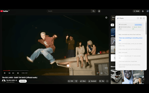 YouTube Lyrics Extension – Real-Time Synced Lyrics | YT Lyrics screenshot