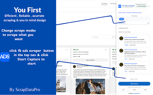 FB Ads Scraper - Facebook Ads Scraper screenshot