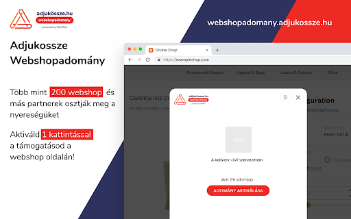 Adjukössze Webshopadomány screenshot