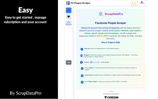 People Scraper – Export Group Members, Likes, Search & More screenshot