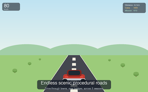Open Roads - Browser Driving Game screenshot