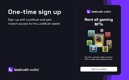 LootRush Wallet screenshot