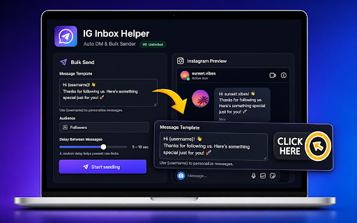 IG Inbox Helper – Templates & Replies screenshot