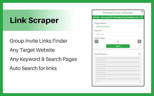 Free WhatsApp Group Finder: Find Group Invite Link & Contact Extractor screenshot