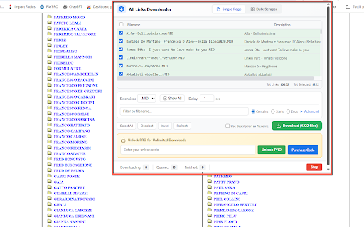 All Links Downloader screenshot