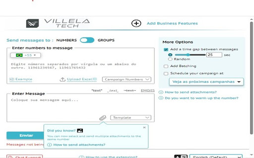 Sender - Envio de Mensagens em Massa screenshot
