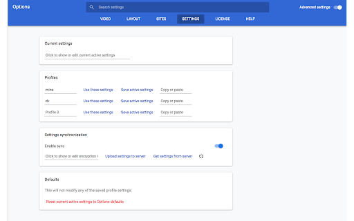 SPOI Options screenshot