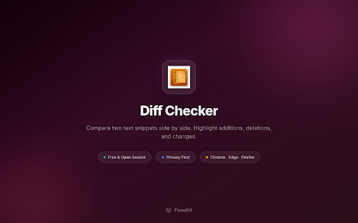 Diff Checker — Text Compare Tool screenshot
