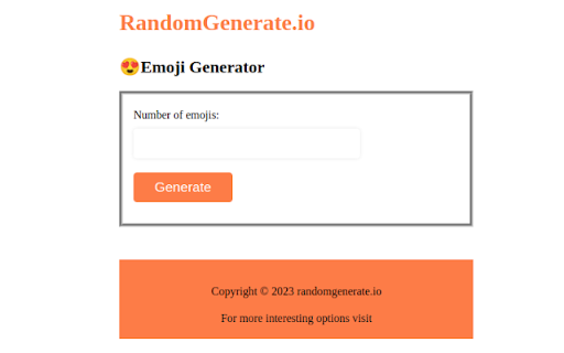 Random Emoji Generator screenshot