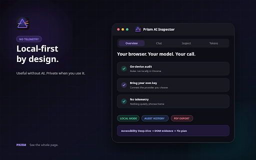 Prism – AI Website Audit & Inspector screenshot