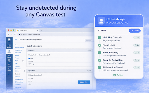 CanvasNinja – Tab Detection Blocker for Canvas screenshot