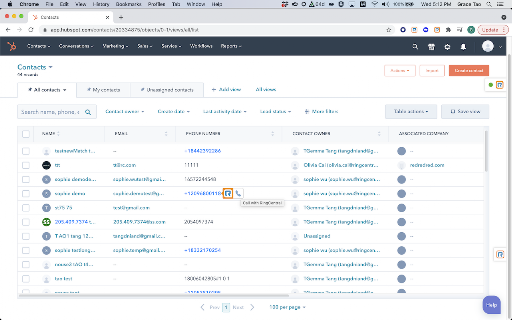 RingCentral for HubSpot screenshot